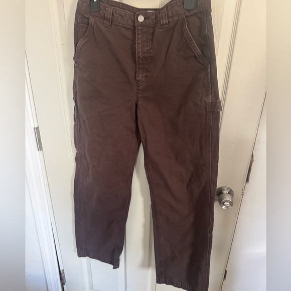 Aritzia Denim - Aritzia TNA Women’s Greenwich Carpenter Pants Workwear Brown Size 6